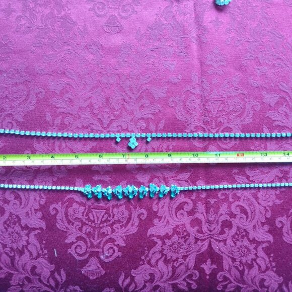 Vintage Rhinestone and Crystal Necklace and Earring Sets (2) - Picture 5 of 12